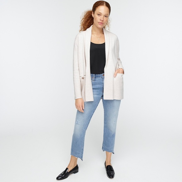 JCREW Camille Shawl Collar Sweater Blazer NWT S - Picture 3 of 5